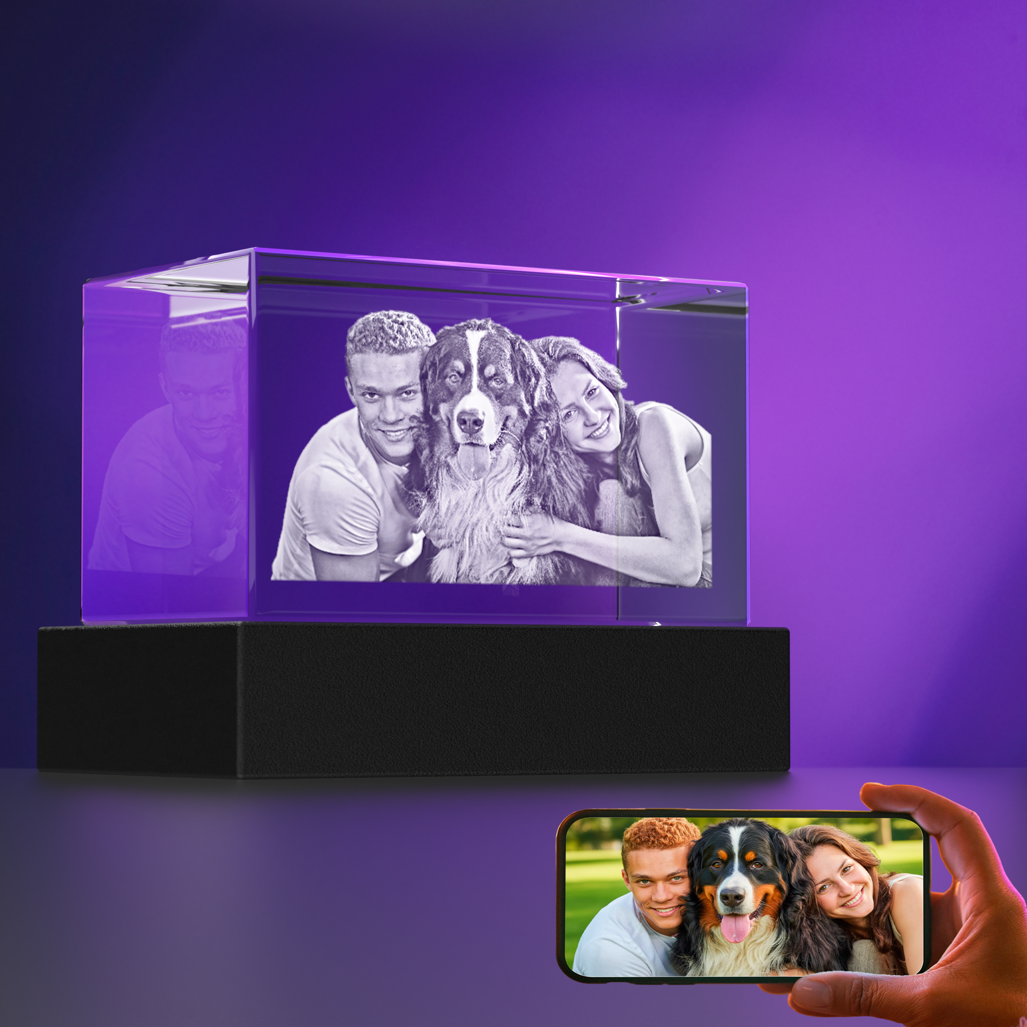 Brick 3D Photo Crystal