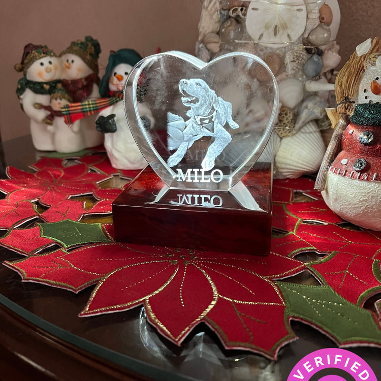 Heart 3D Photo Crystal