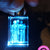 Keychain Rectangle Crystal with LED Light
