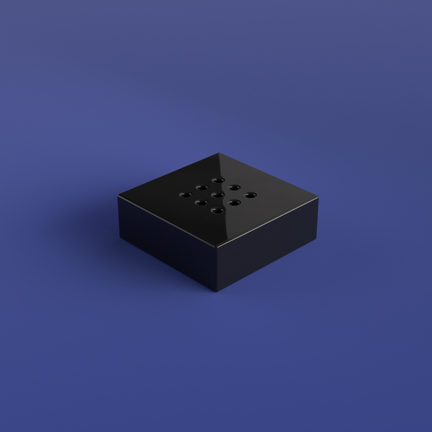 Black Multi-Color LED Base, AC and Battery-Operated