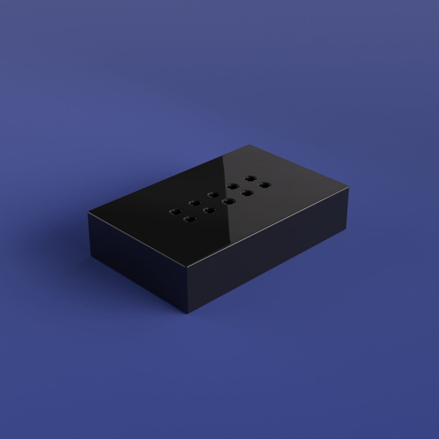 Black Multi-Color LED Base, AC and Battery-Operated