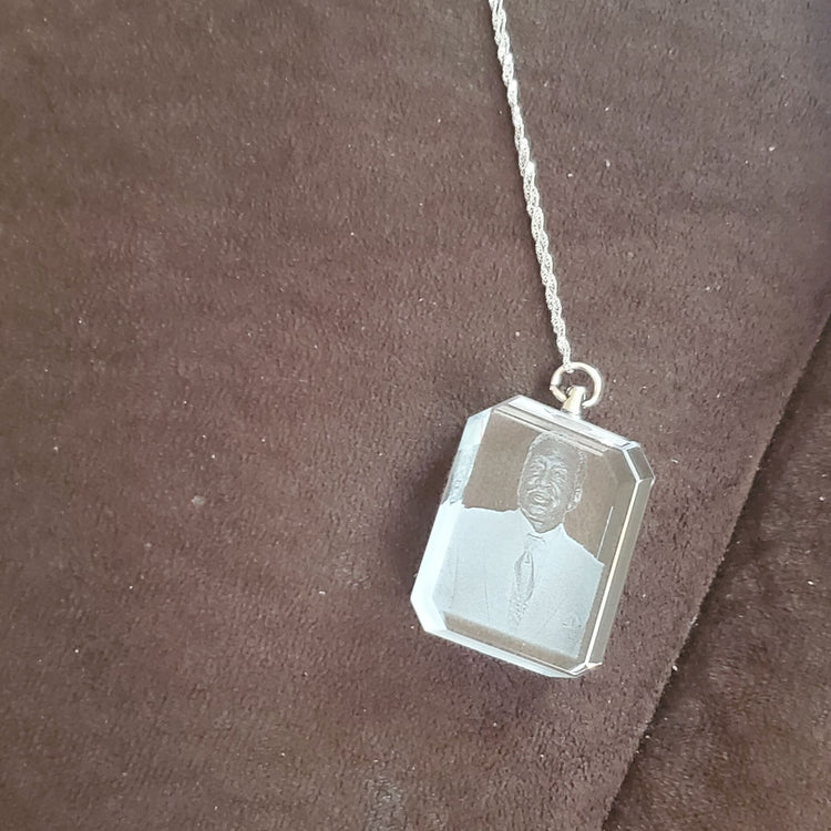 Necklace Rectangle Crystal