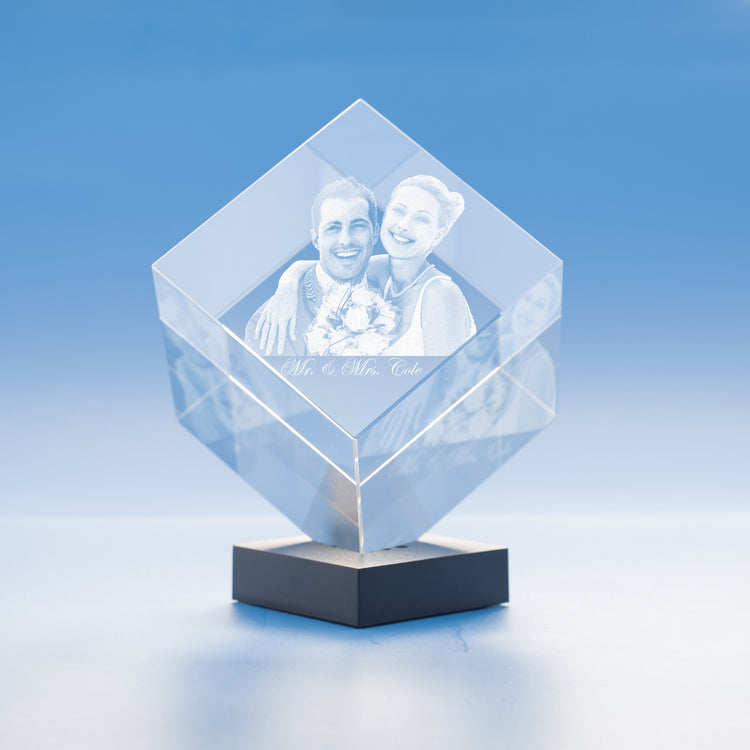 Cube 3D Photo Crystal