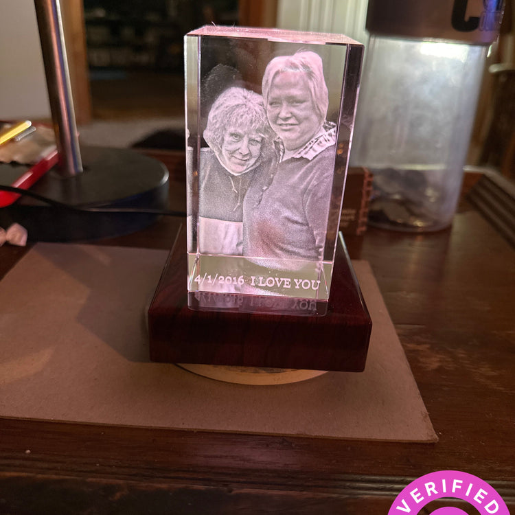 Just Because 3D Photo Crystal – Thoughtful Personalized Gift