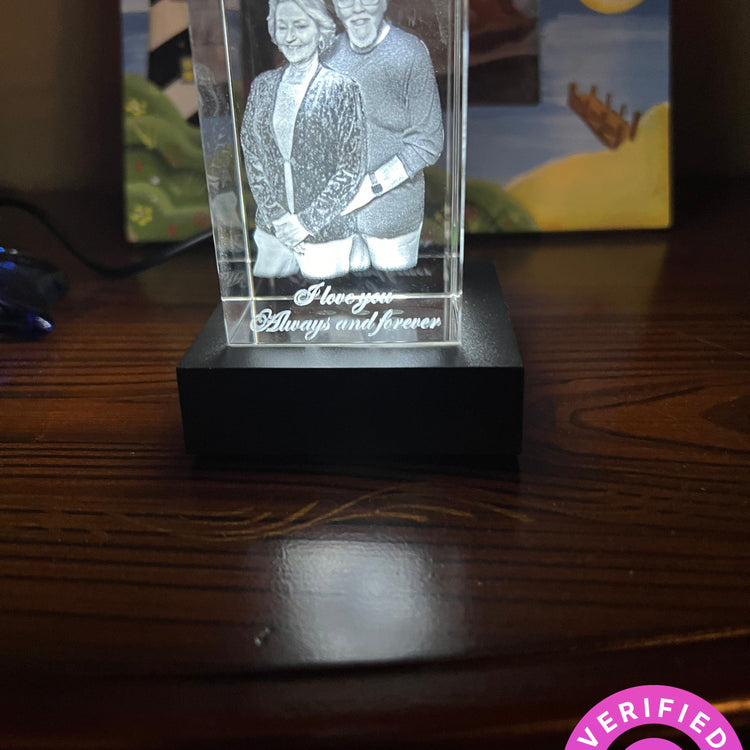 Just Because 3D Photo Crystal – Thoughtful Personalized Gift