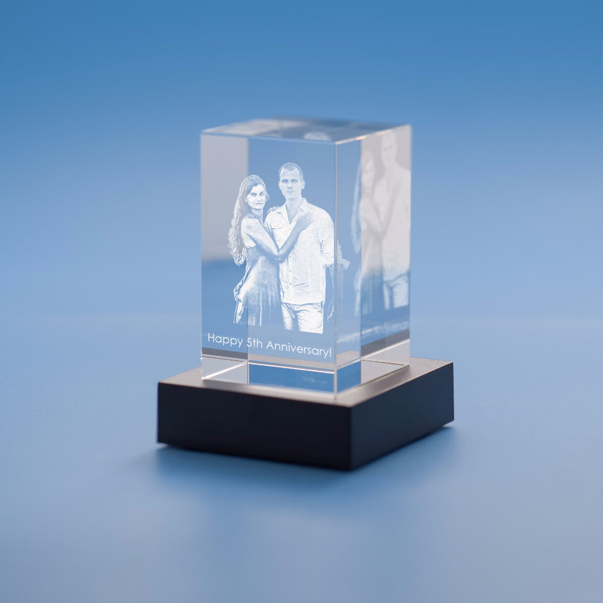Anniversary Tower Crystal, 3D Engraved