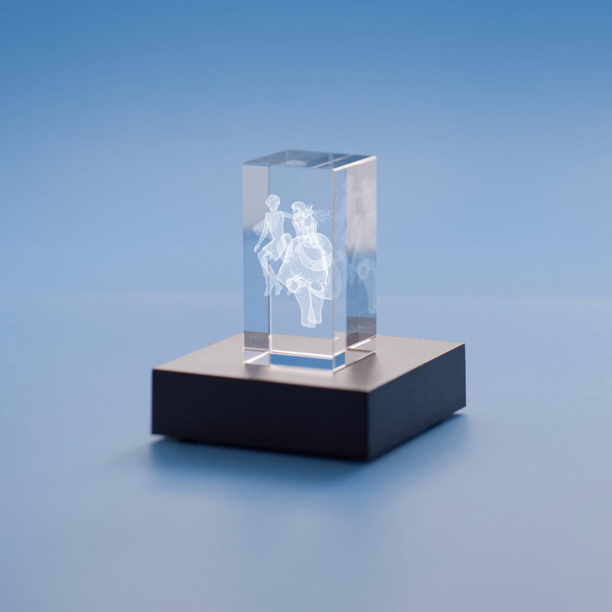 Aries Zodiac Sign Tower Crystal, 3D Engraved