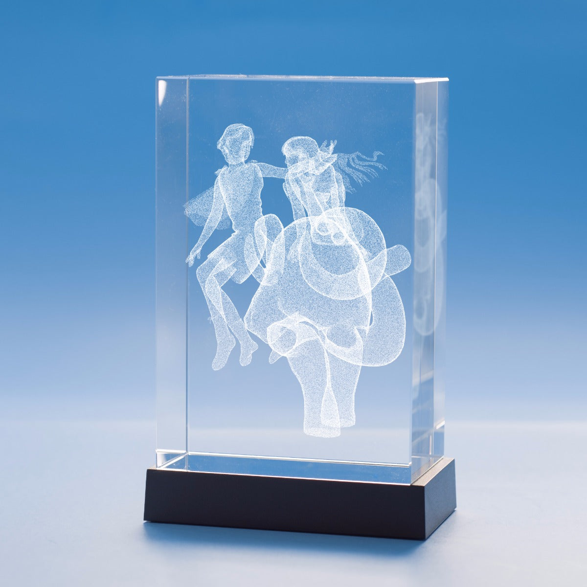 Aries Zodiac Sign Tower Crystal, 3D Engraved