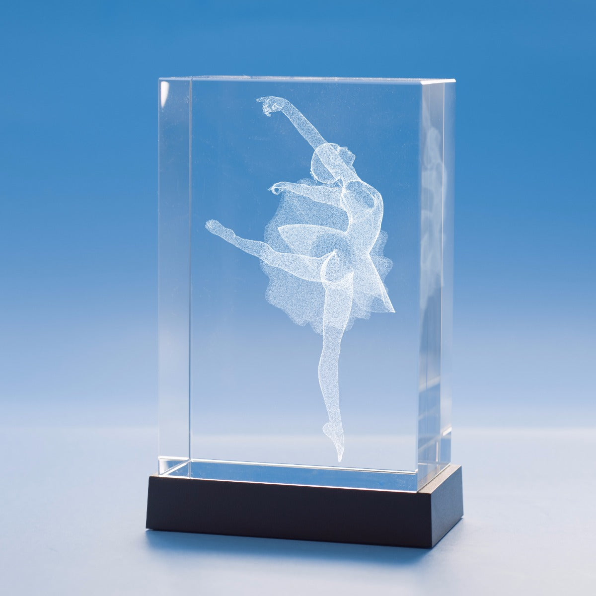 Ballet Sports Tower Crystal, 3D Engraved