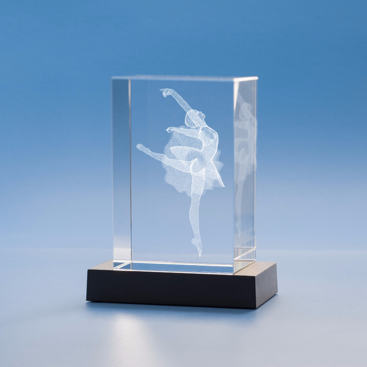 Ballet Sports Tower Crystal, 3D Engraved