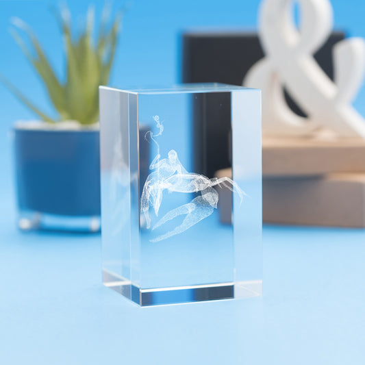 Cancer Zodiac Sign Tower Crystal, 3D Engraved