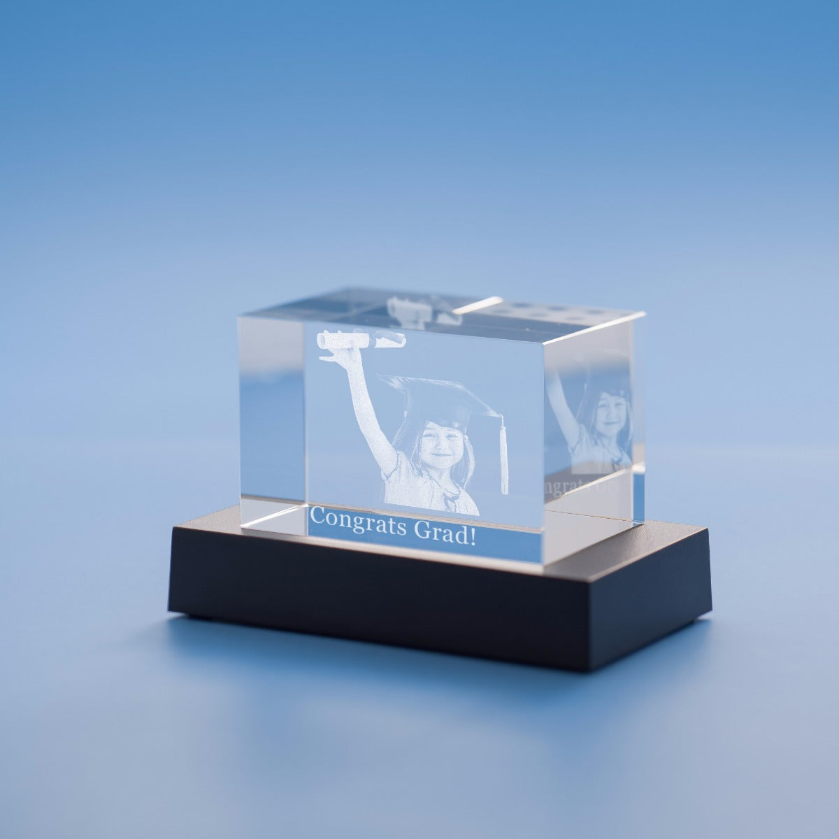 Graduation Brick Crystal, 3D Engraved