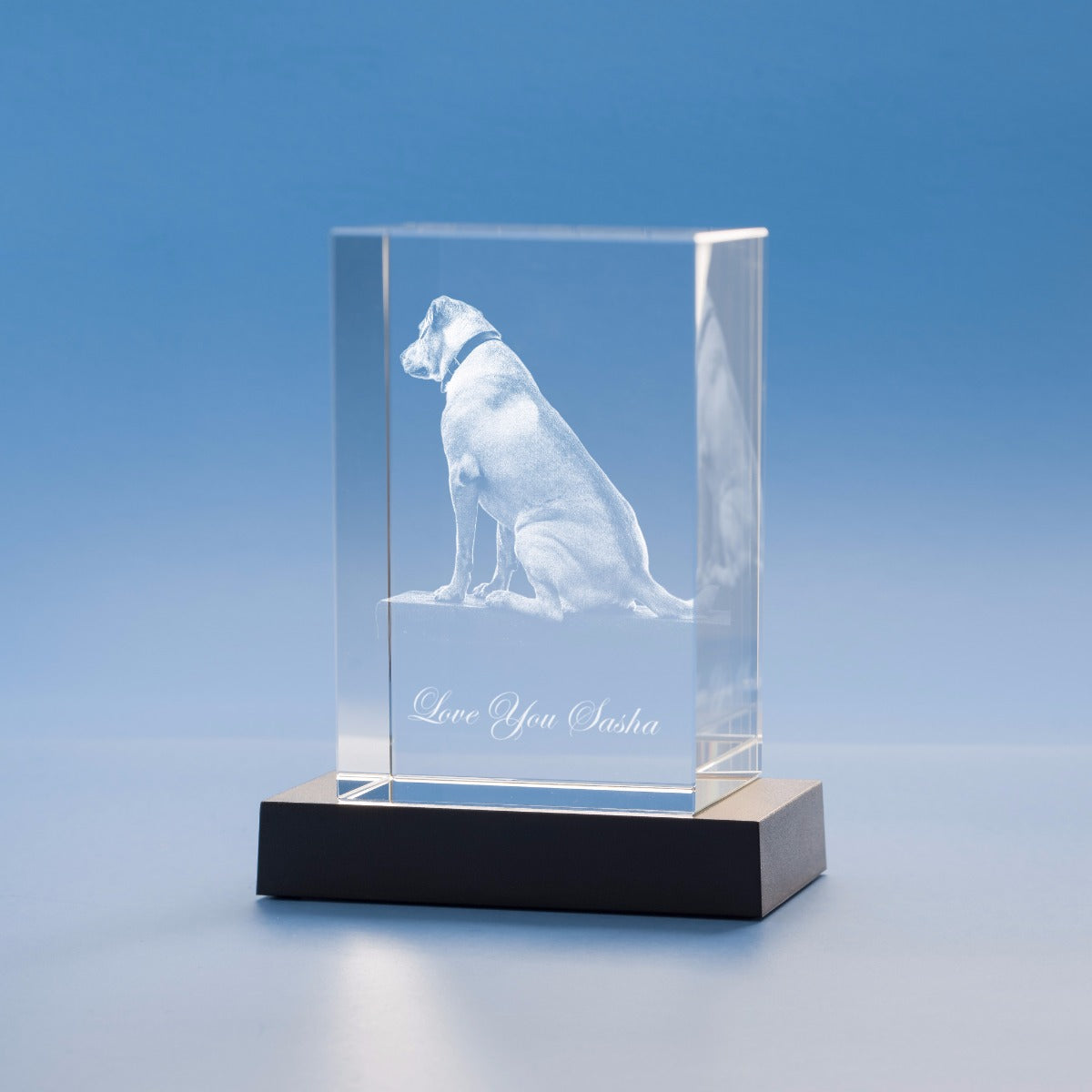 Memorial Tower Crystal, 3D Engraved