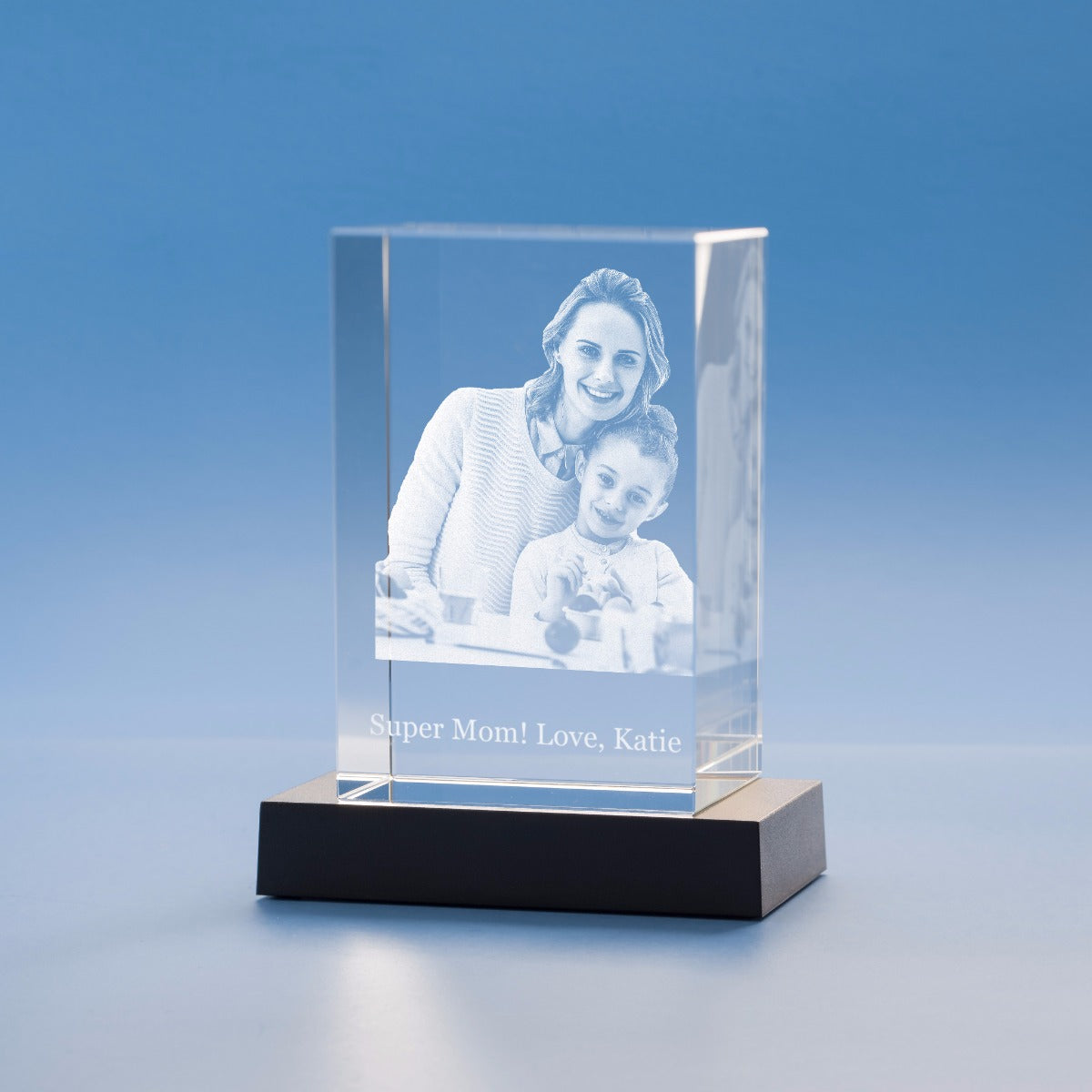 Mother's Day Tower Crystal, 3D Engraved