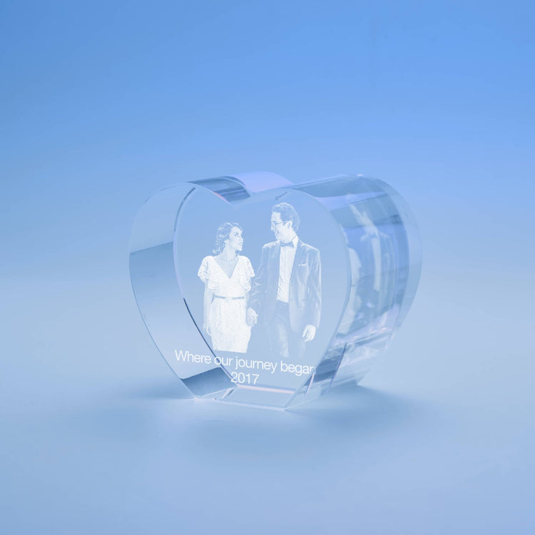 Heart 3D Photo Crystal