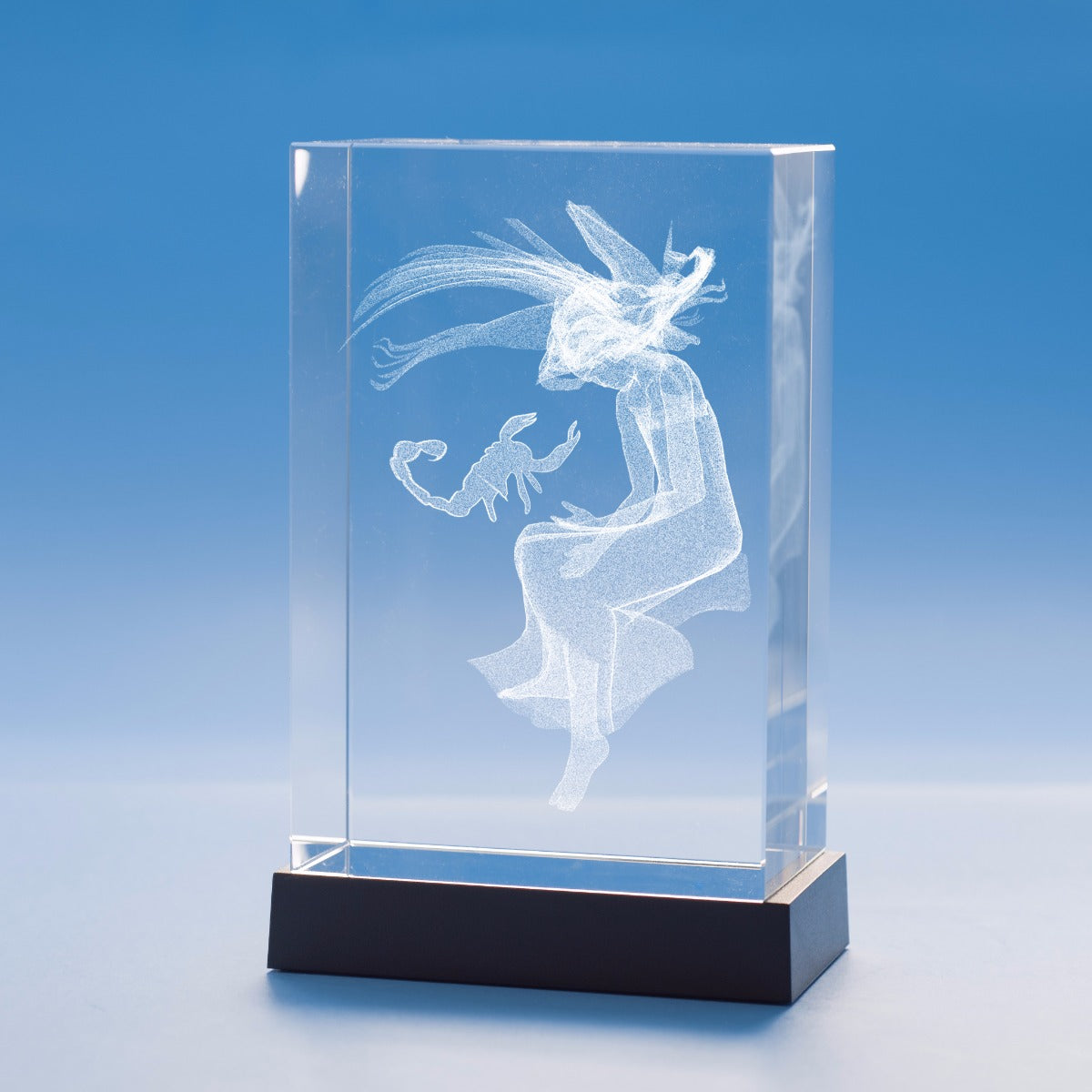 Scorpio Zodiac Sign Tower Crystal, 3D Engraved