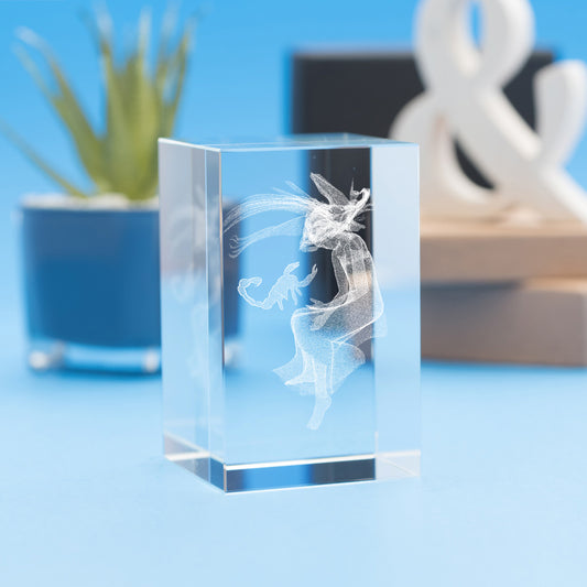 Scorpio Zodiac Sign Tower Crystal, 3D Engraved
