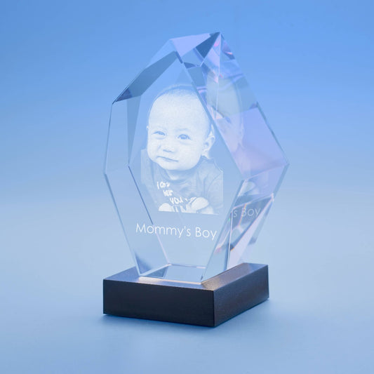Mother's Day Prestige Crystal, 3D Engraved
