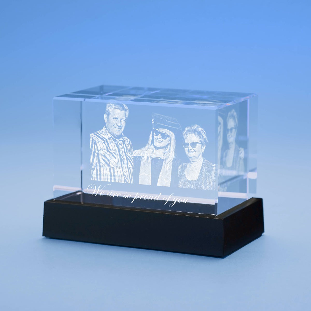 Graduation Brick Crystal, 3D Engraved