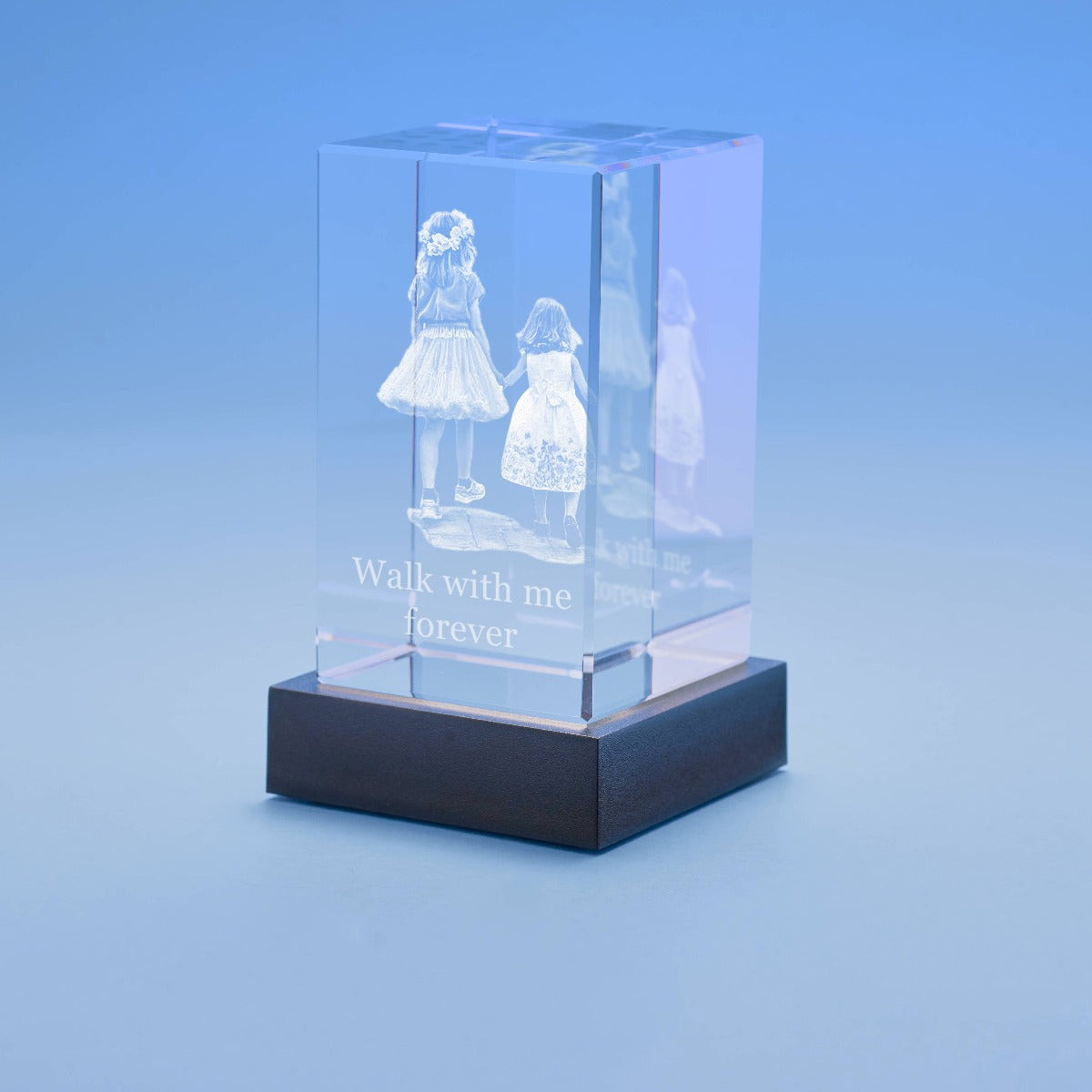 Tower Crystal with Basic Base Option, 3D Engraved