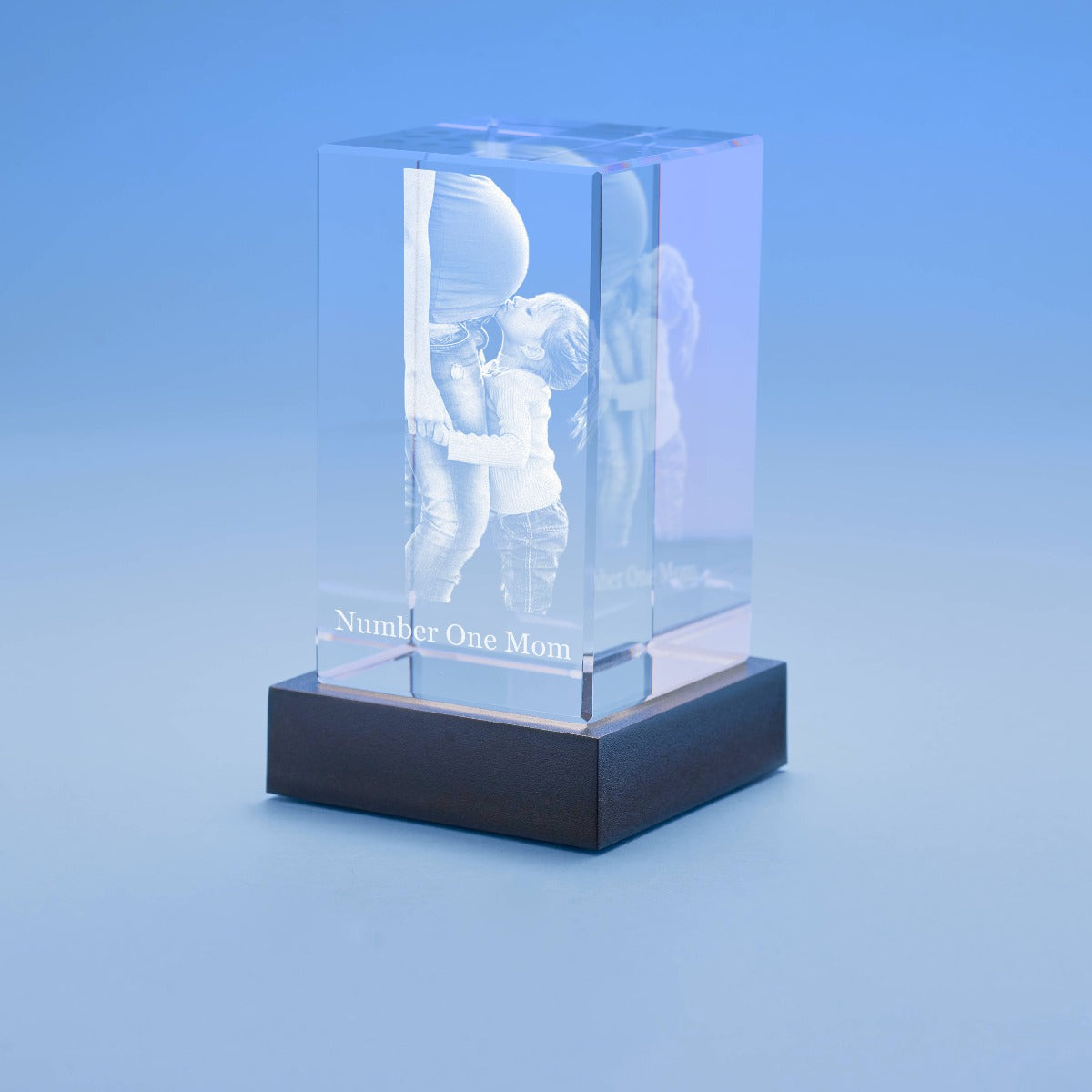 Mother's Day Tower Crystal, 3D Engraved