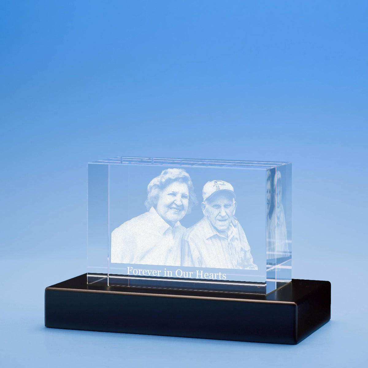 Memorial Brick Crystal, 3D Engraved