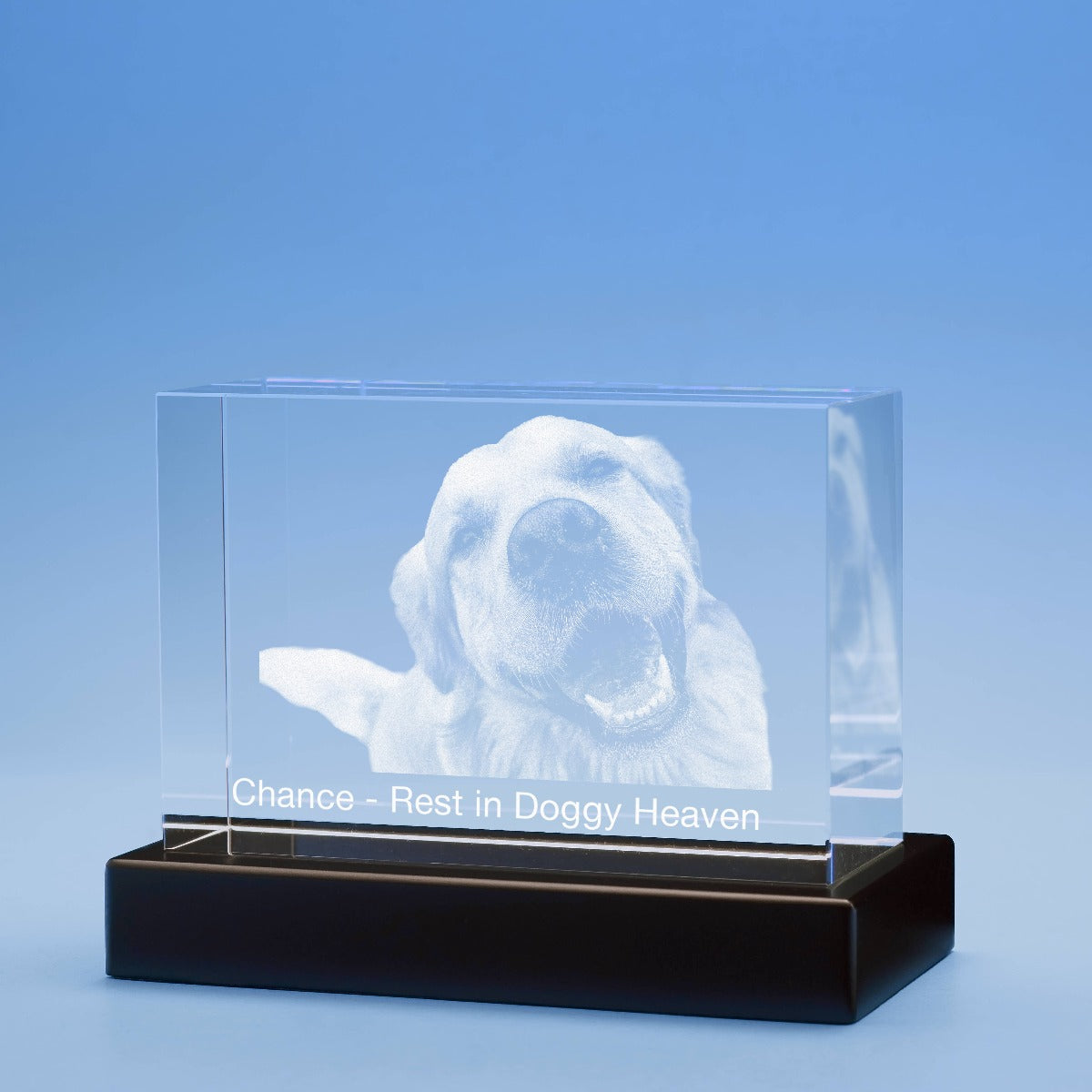 Memorial Brick Crystal, 3D Engraved