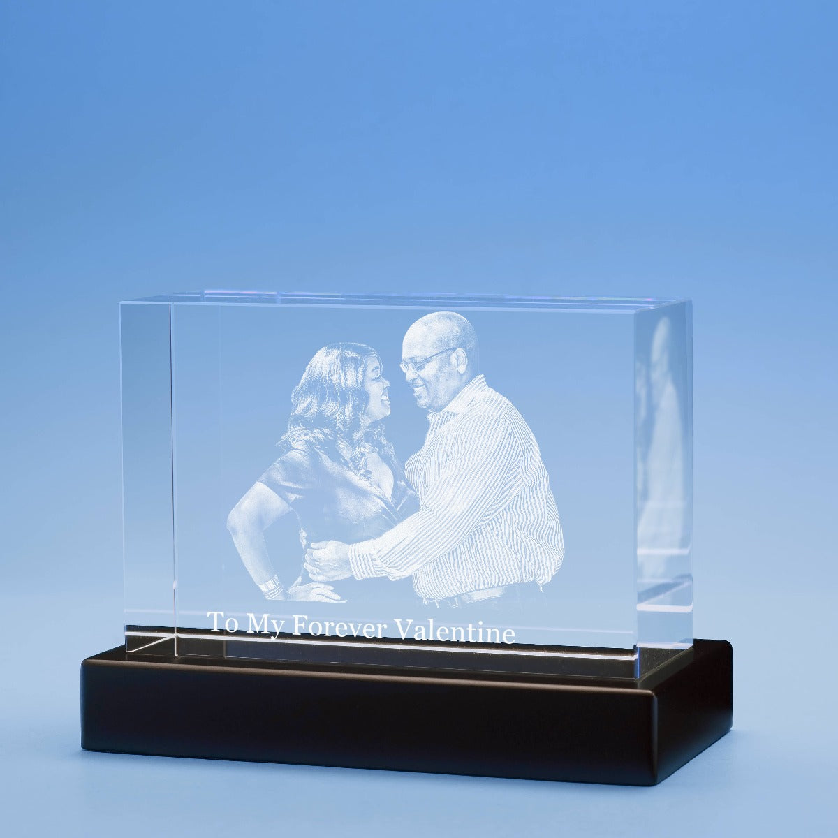 Valentine's Day Brick Crystal, 3D Engraved