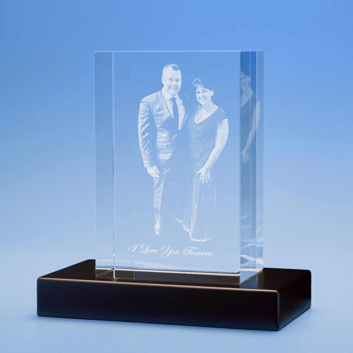 Anniversary Tower Crystal, 3D Engraved