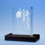Graduation Tower Crystal New, 3D Engraved