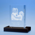 Memorial Tower 3D Photo Crystal – Honor a Loved One