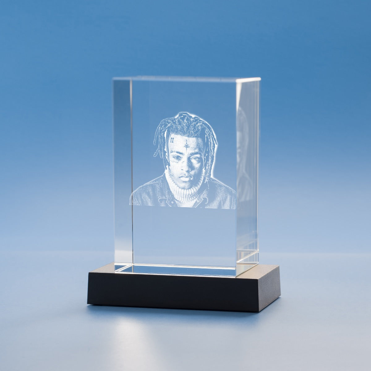 XXXTentacion Memorial Crystal, 3D Engraved